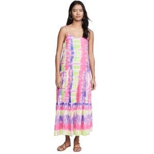 New Playa Lucila Multicolor Tie Dye Dress Women's Size S